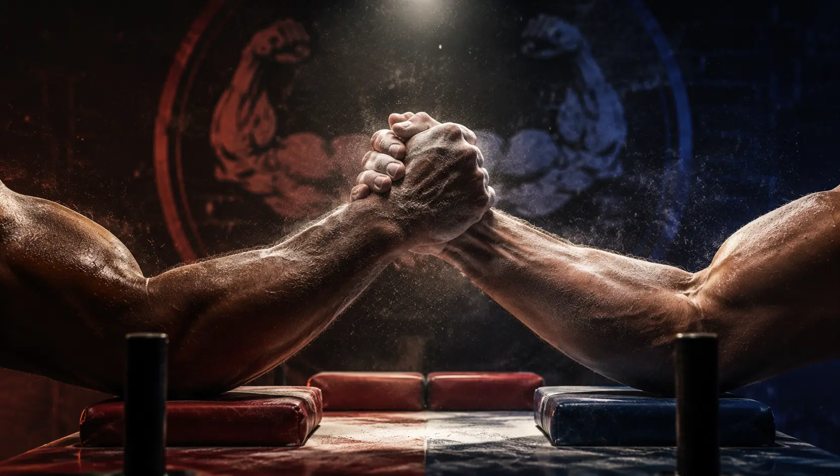 Tamil Nadu Arm Wrestling Association athletes during professional training